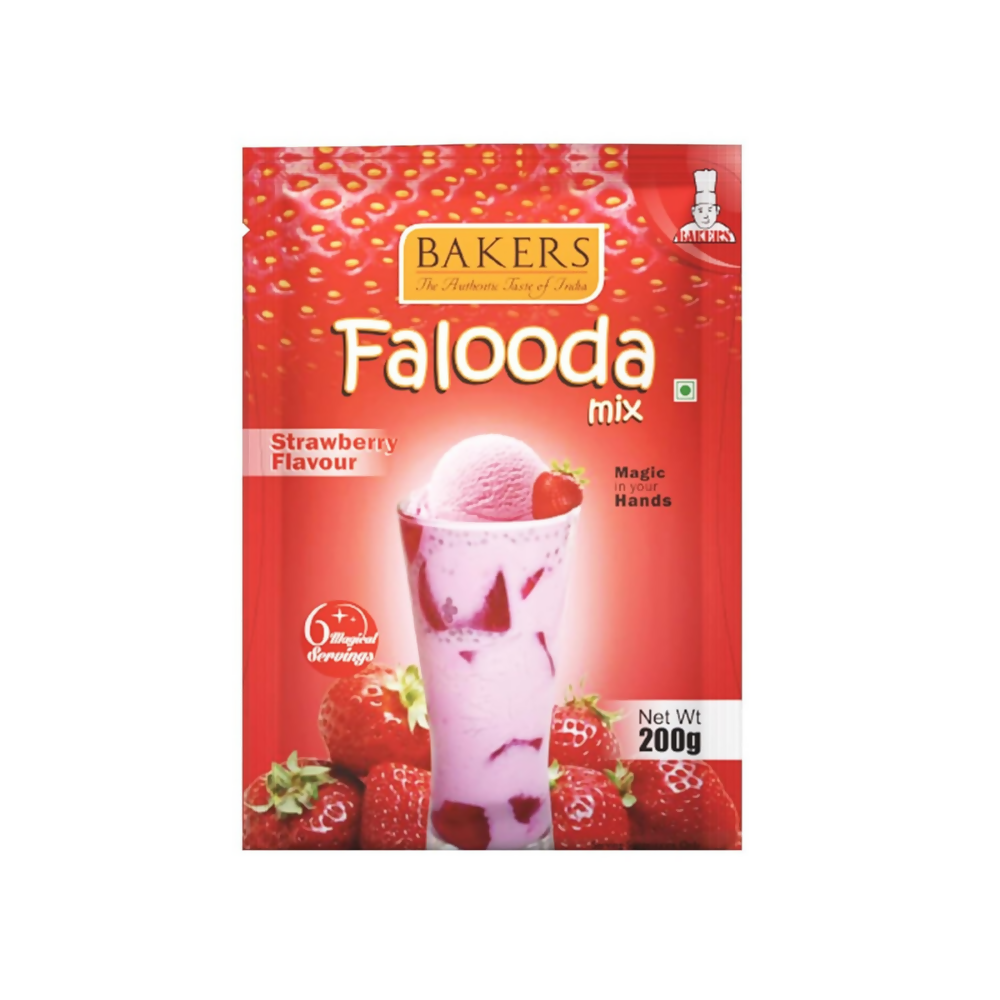 BAKERS Chocolate, Rose And Strawberry Flavour Falooda Mix Powder | Grocsy