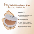 VERYMISS 8 To 8 Weightless Super Stay Compact Powder - 114 Beige | Grocsy