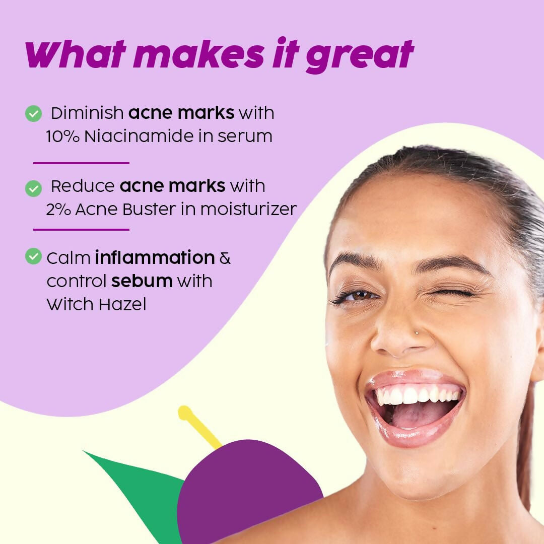 PLIX The Plant Fix 2% Niacinamide and Salicylic Acid Jamun Moisturizer and Serum Combo | Grocsy