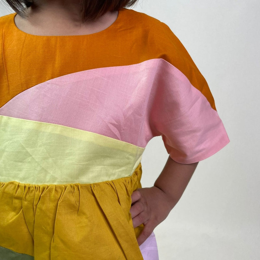 ArthLife Multi-Color Block Dress | Grocsy