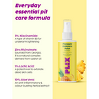 PLIX The Plant Fix Underarm Depigmentation Serum Spray & 2% Alpha Arbutin Face Serum | Grocsy