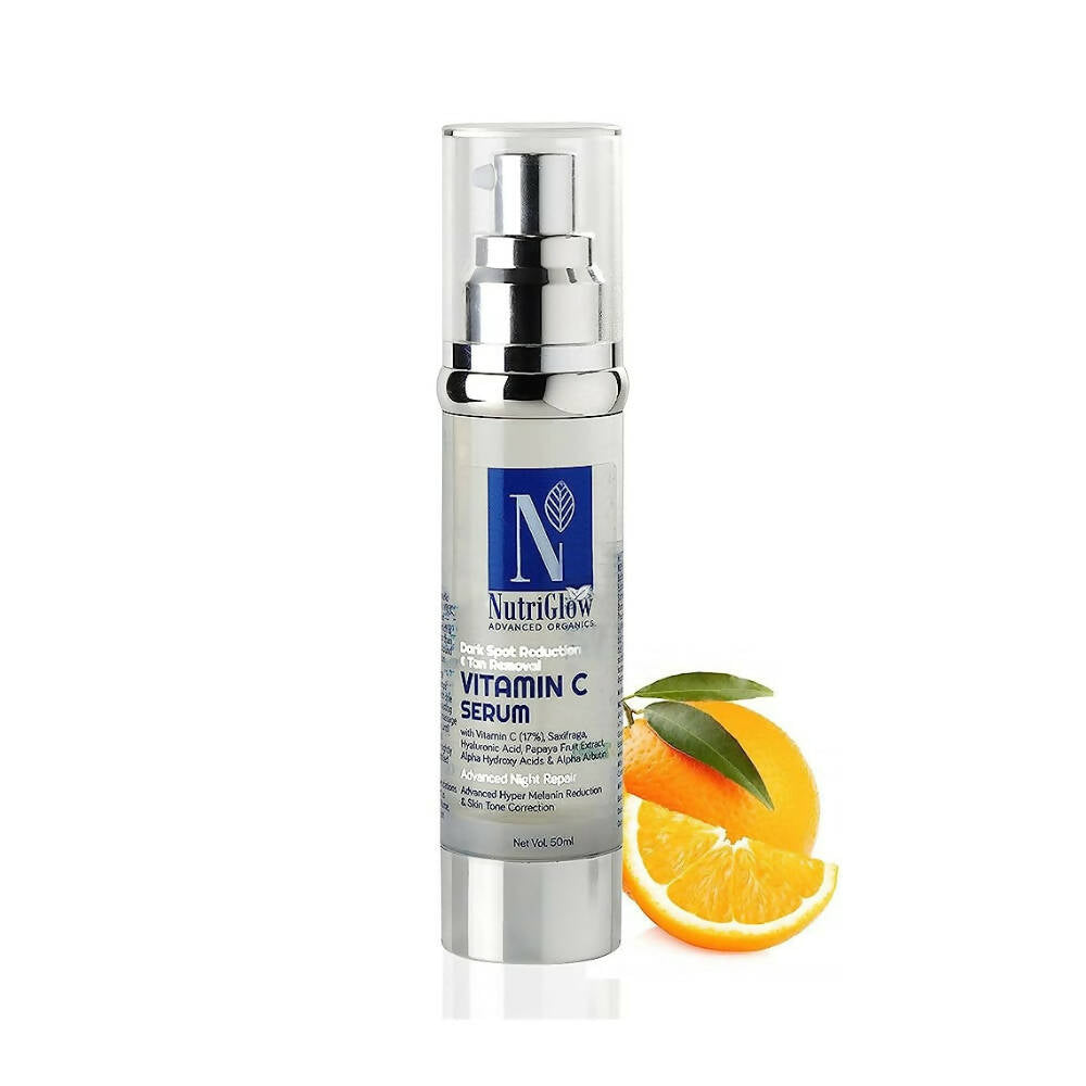 NutriGlow Advanced Organics Vitamin C Serum For Face | Grocsy