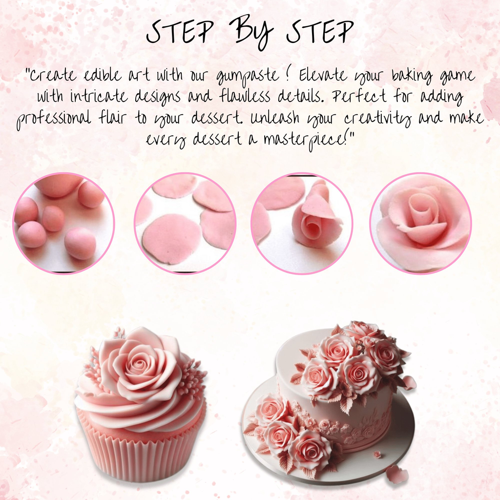 Confect Dusky Pink | Edible Gum paste | Grocsy
