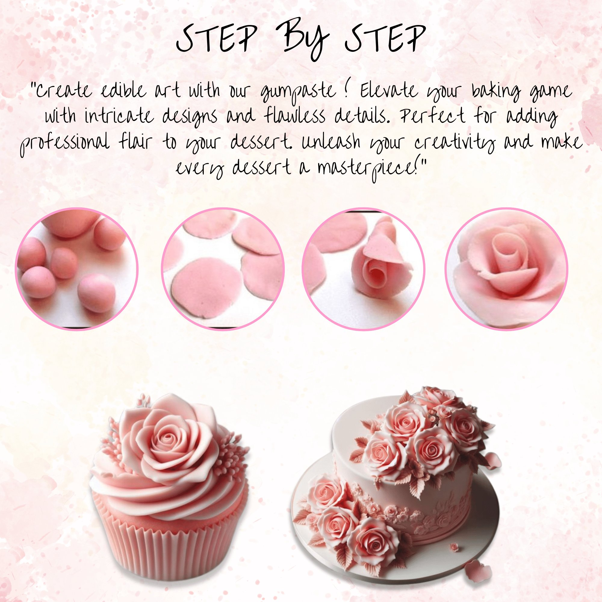 Confect Dusky Pink | Edible Gum paste | Grocsy
