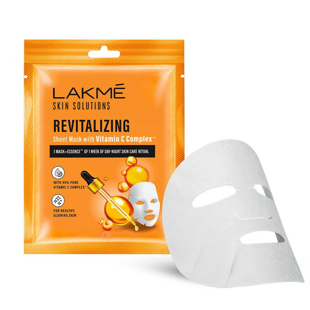 Lakme Skin Solutions Vitamin C - Revitalizing Sheet Mask | Grocsy