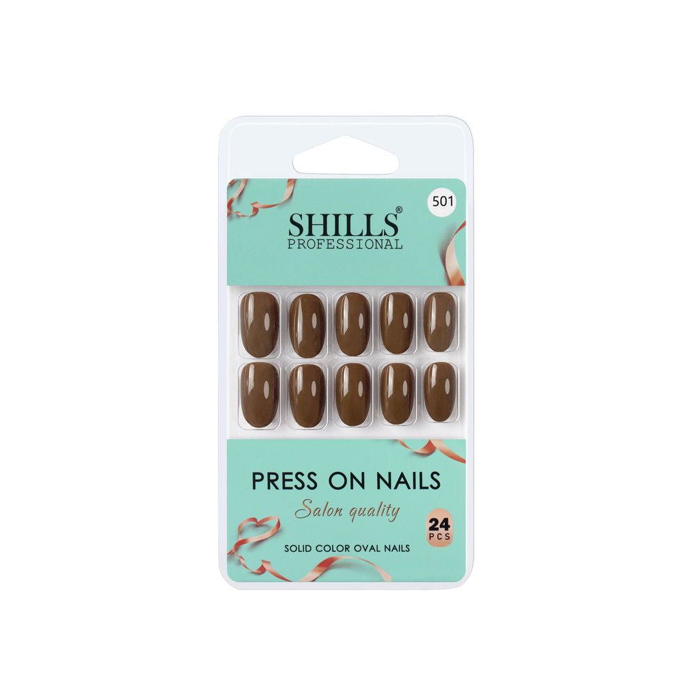 Shills Professional Reusable Press On Nails Oval - SPN501 | Grocsy