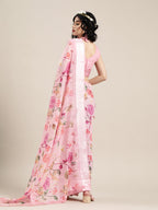 Saree Mall Pink Printed Saree | Grocsy