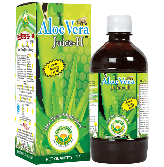 Basic Ayurveda Aloe Vera Juice with Honey | Grocsy