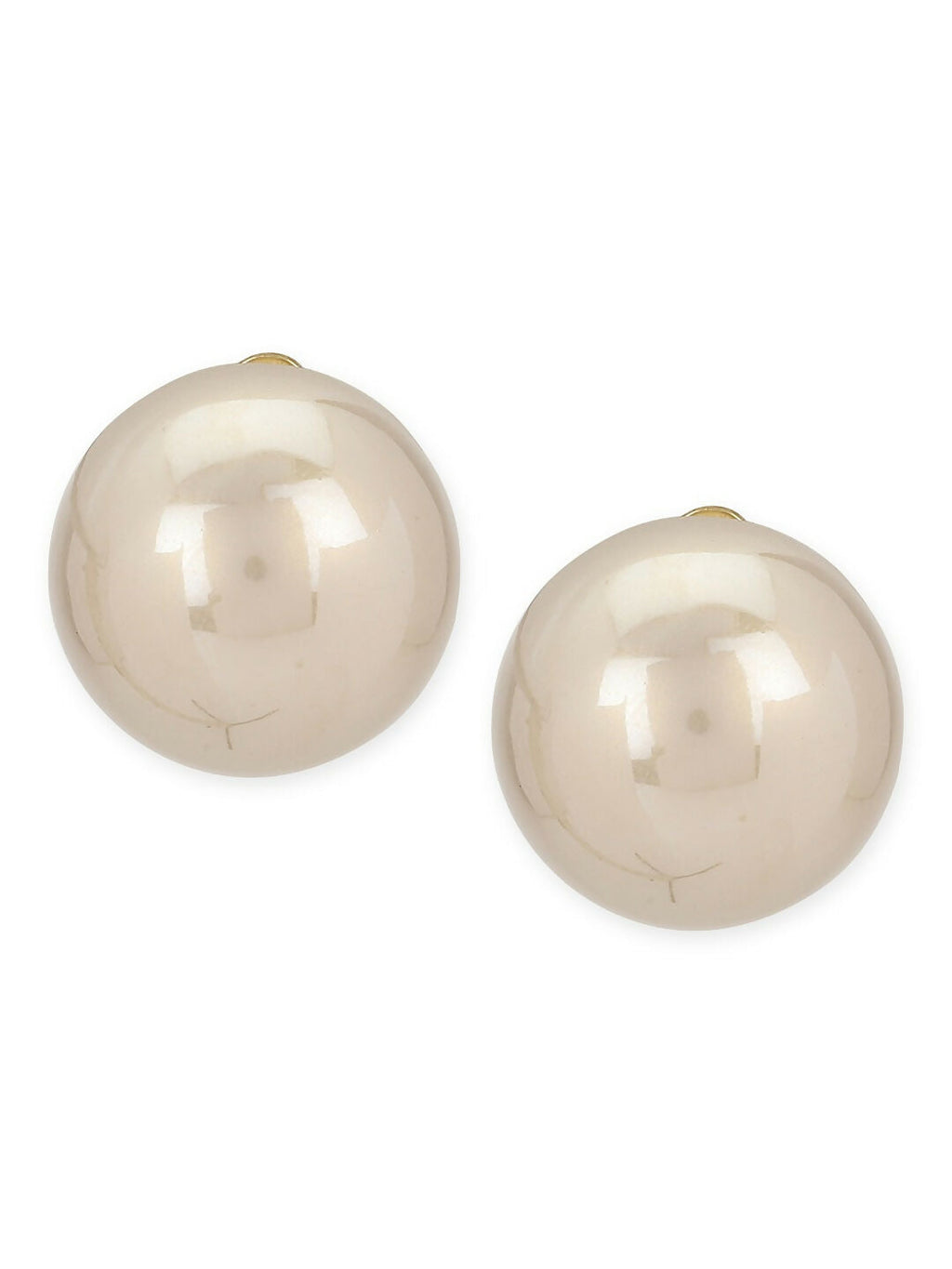 Grey Shine Pearl Studs- Ruby Raang | Grocsy