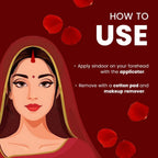 Shryoan Authentic Rose Liquid Sindoor - Red - Set Of 2 | Grocsy