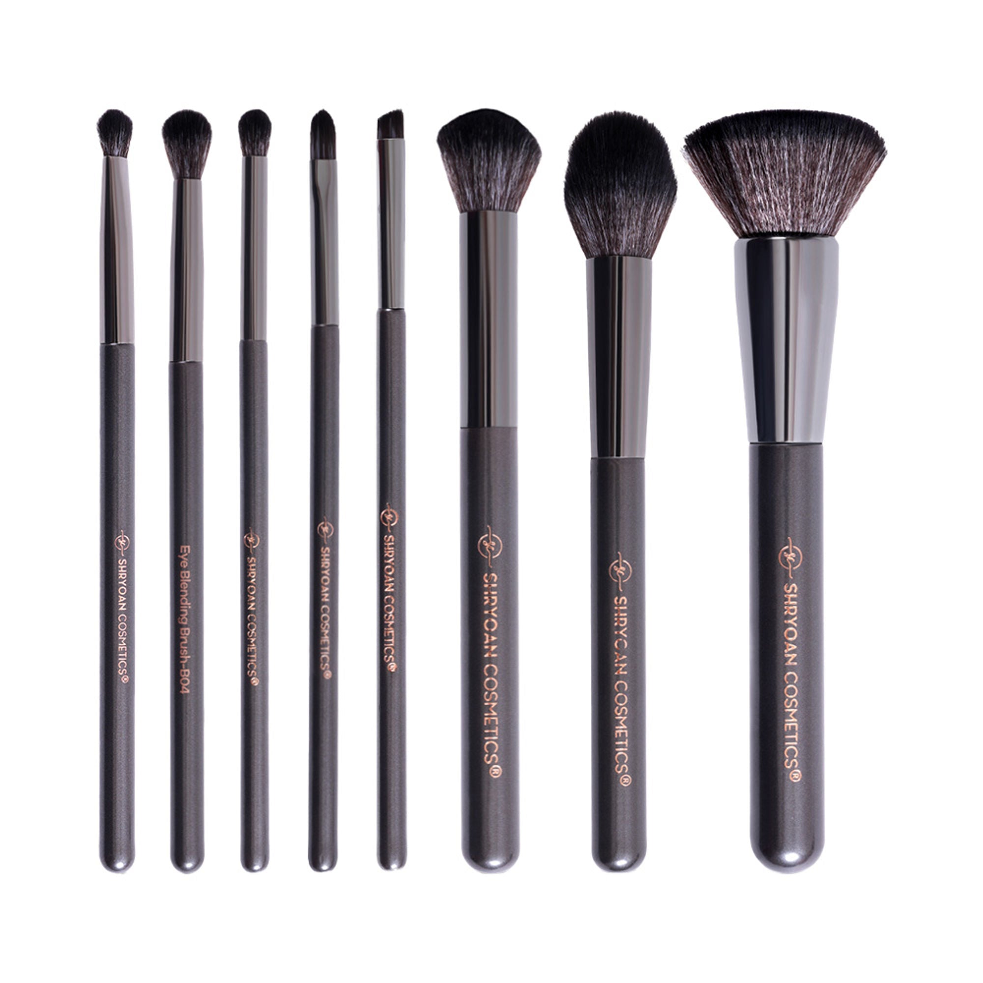 Shryoan Professional Full Face Makeup Brush Set - Pack Of 8 | Grocsy