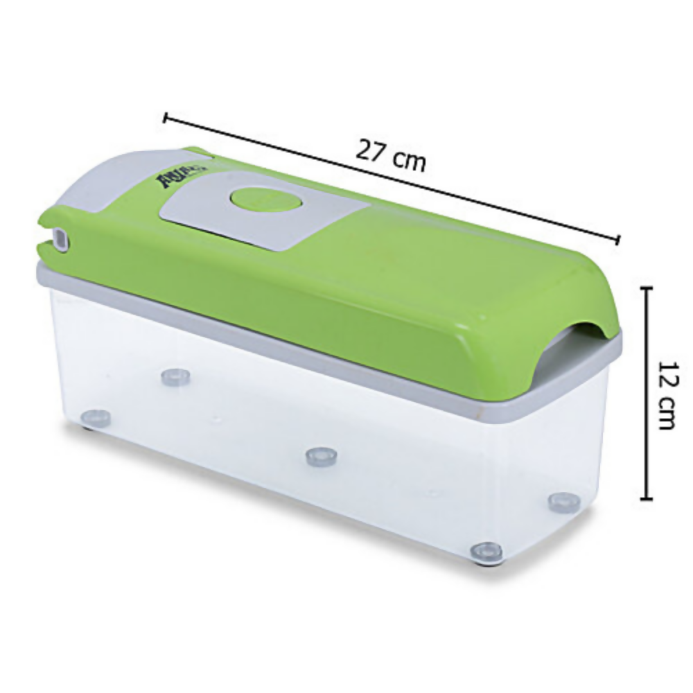 Anjali Vegetable & Fruit Cutter Dicer 12 In 1 - Green | Grocsy