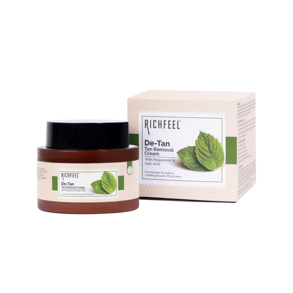 Richfeel De-tan Cream Natural Tan Removal Face Pack | Grocsy