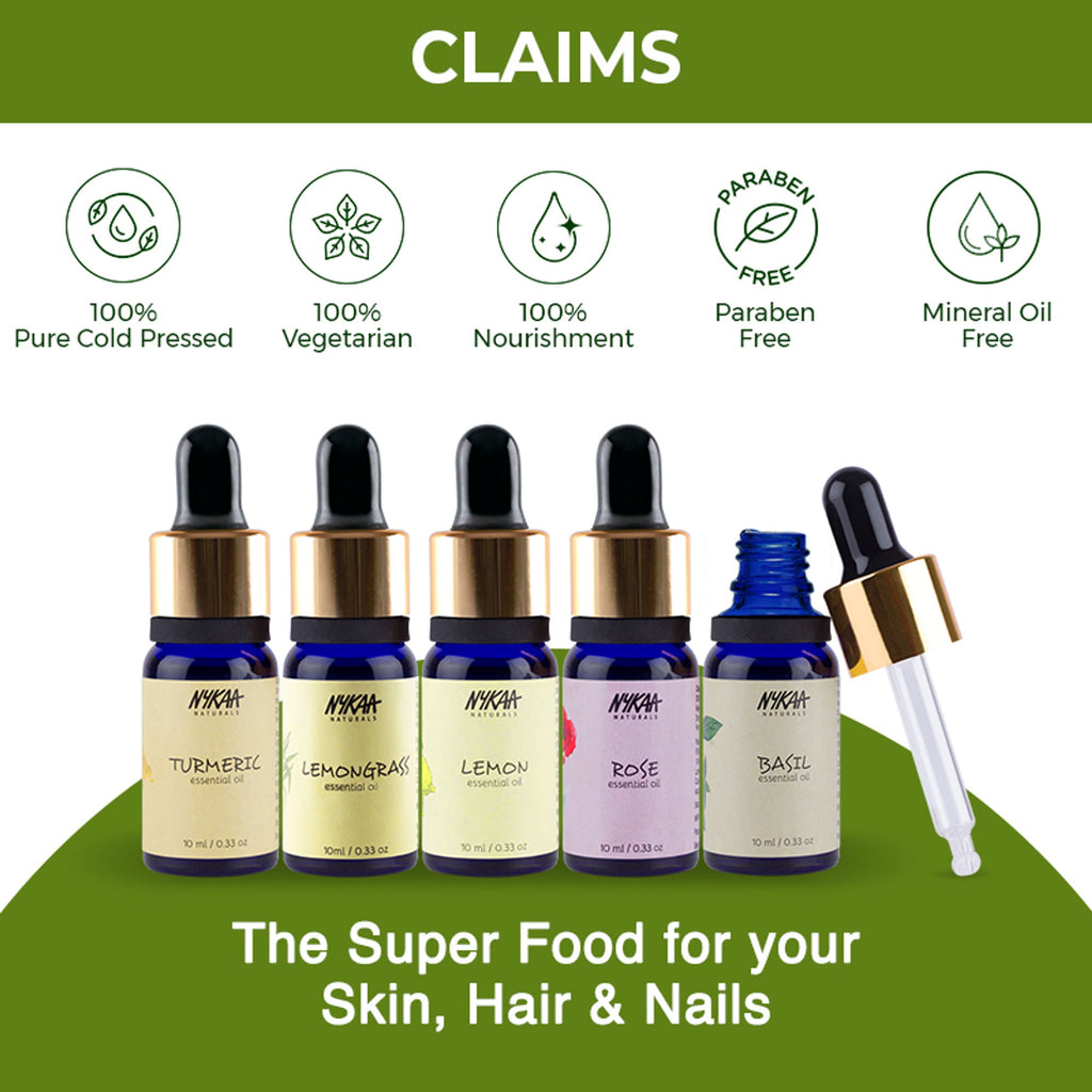 Nykaa Naturals Bestseller Rosemary Essential Oil For Hair Growth & Nourishing Scalp - 100% Natural | Grocsy