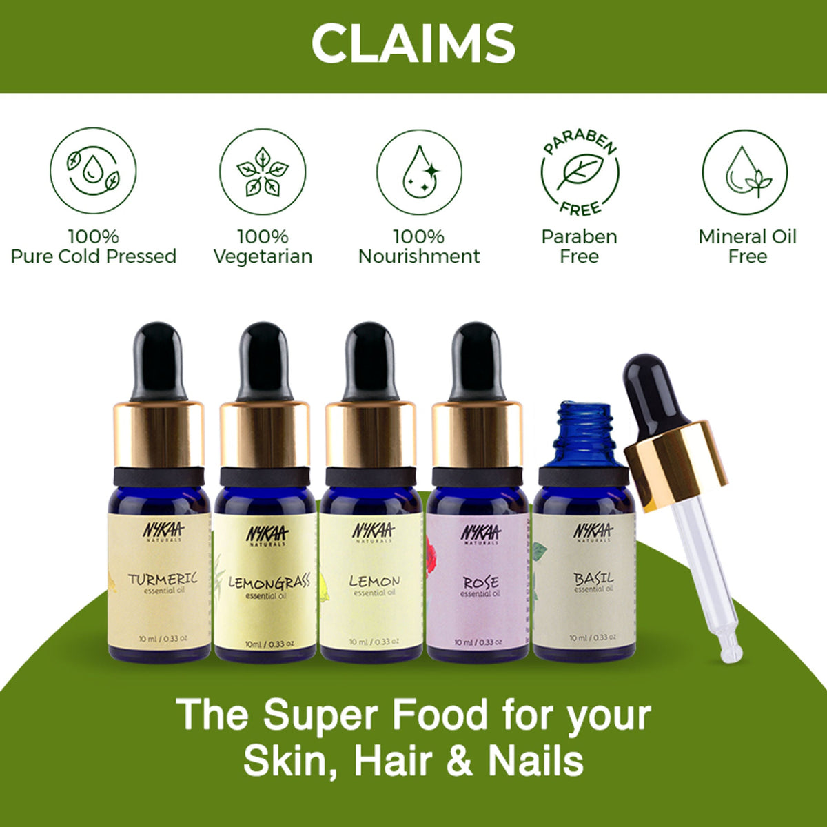 Nykaa Naturals Bestseller Rosemary Essential Oil For Hair Growth & Nourishing Scalp - 100% Natural | Grocsy