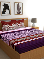 My Room Adults Ethnic Motifs 140 TC Bedsheet with Pillow Covers | Grocsy