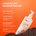 Plum Anti-Dandruff Shampoo with Volcanic Minerals 0.5% Salicylic Acid, 72hr Dandruff & Frizz Control | Grocsy