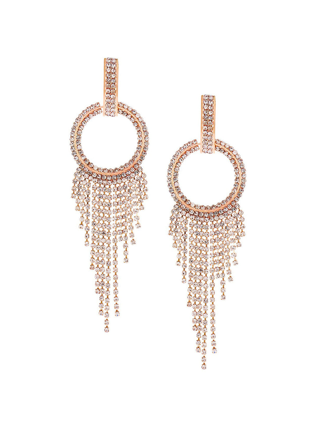 Yellow Chimes Gold-Toned Contemporary Drop Earrings | Grocsy