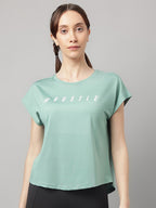 MKH Typography Printed Relaxed Fit Dri-FIT T-shirt | Grocsy
