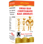 Basic Ayurveda Shwas Chintamani Ras with Gold | Grocsy