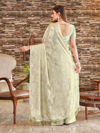 Tikhi Imli Embellished Jacquard Satin Ready to Wear Saree | Grocsy