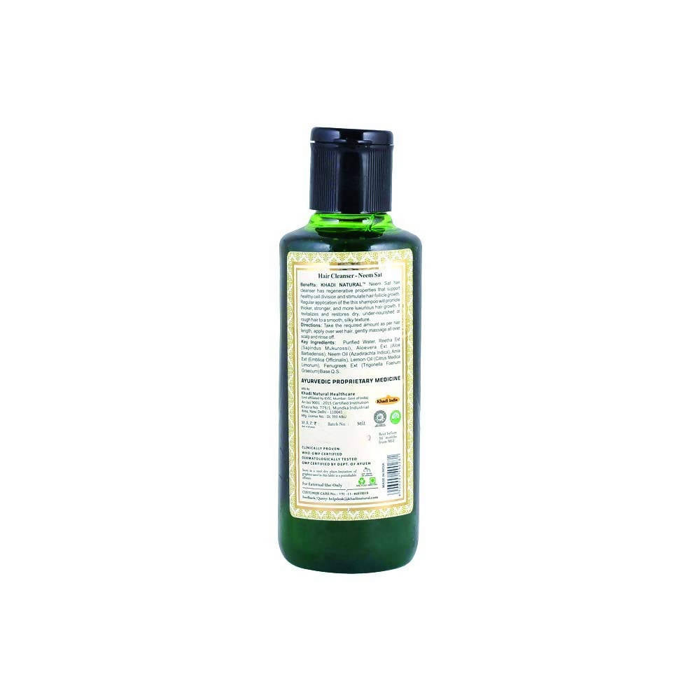 Khadi Natural Hair Cleanser Khadi Neem Sat | Grocsy