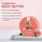 NutriGlow NATURAL'S English Rose Body Butter Cream | Grocsy