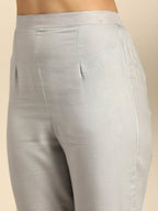 All About You Women Embroidered Chikankari Kurta With Trousers & With Dupatta | Grocsy