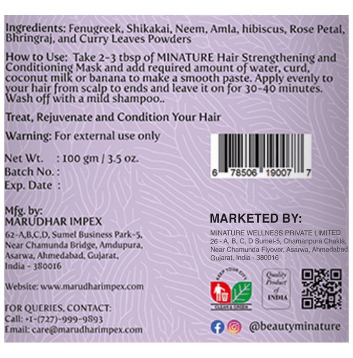 Minature Root Strengthening and Conditioning Mask | Grocsy