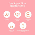 Foxtale Super Glow Moisturizer With Nano Vitamin C For Instant Brightening, Hydration & Glowing Skin, Reduces Dark Spots, Uneven Skin Tone, Pigmentation | Grocsy