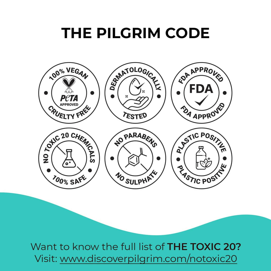 Pilgrim 25% AHA + 2% BHA + 5% PHA Peeling Solution (Mini) For Face & Glowing Skin | Grocsy