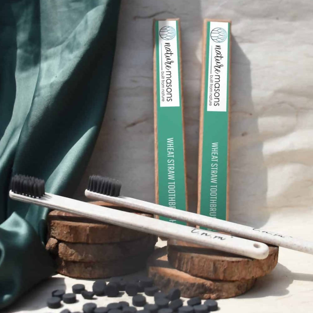 Nature Masons Wheat Straw Toothbrush | Grocsy
