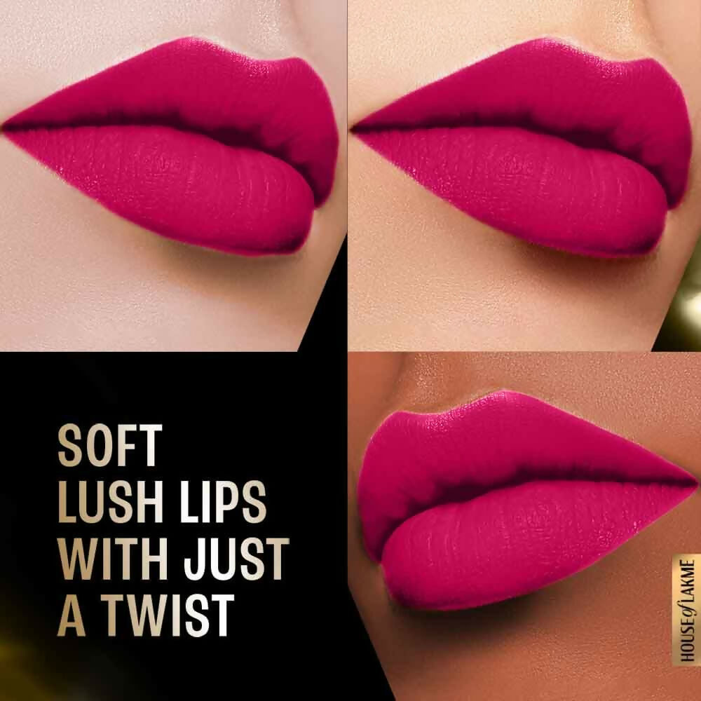 Lakme Forever Matte Lipstick, Made With French Rose Oil Extracts - Pink Petal | Grocsy