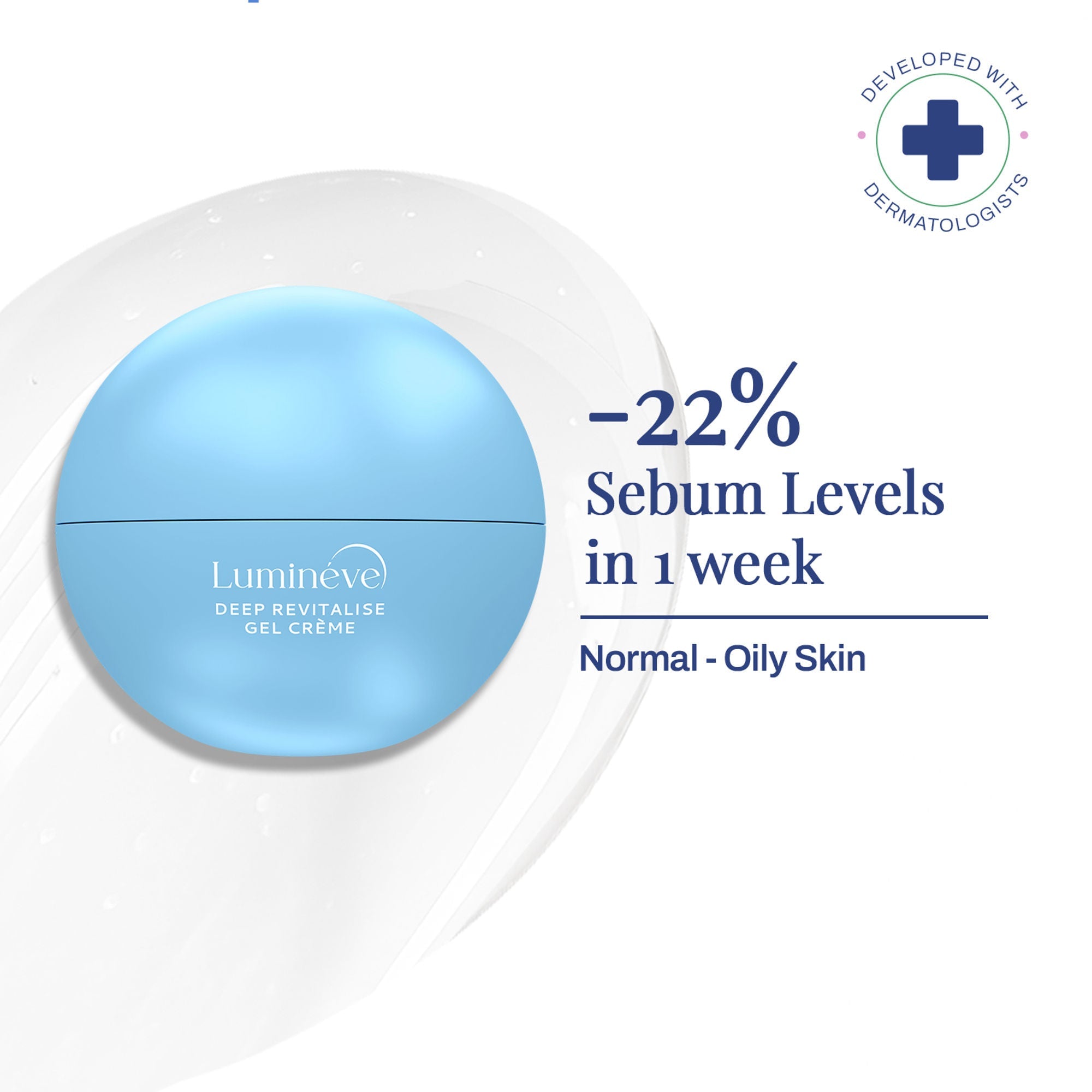 Lumineve Gel Moisturizer for Oily Skin with Salicylic Acid for Oil Control | Grocsy