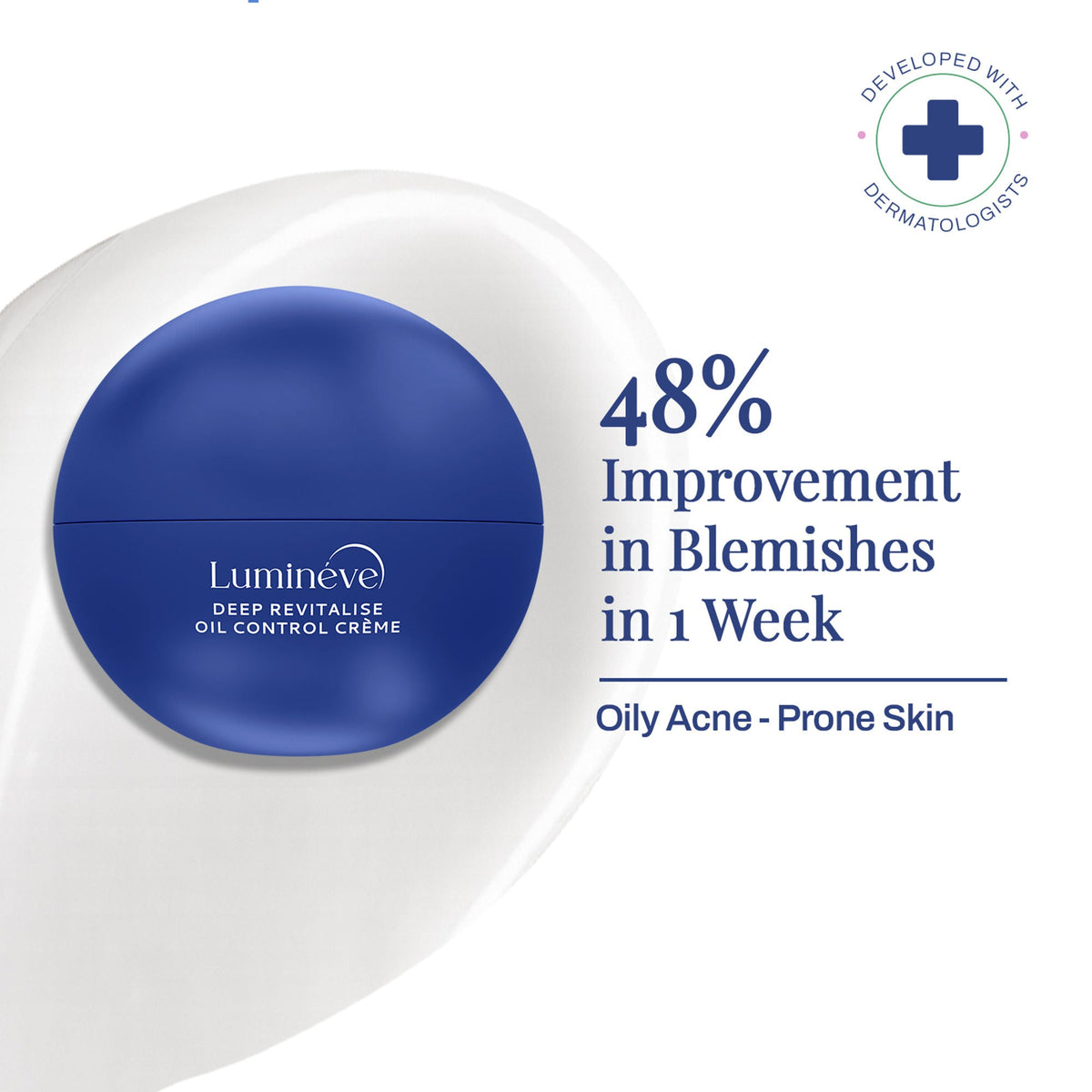 Lumineve Lightweight Moisturizer for Oily & Acne Prone Skin with Niacinamide for Hydrating Skin | Grocsy