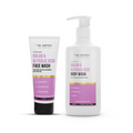 Dr. Sheth's Gulab & Glycolic Acid Face Wash & Exfoliating Body Wash Combo | Grocsy