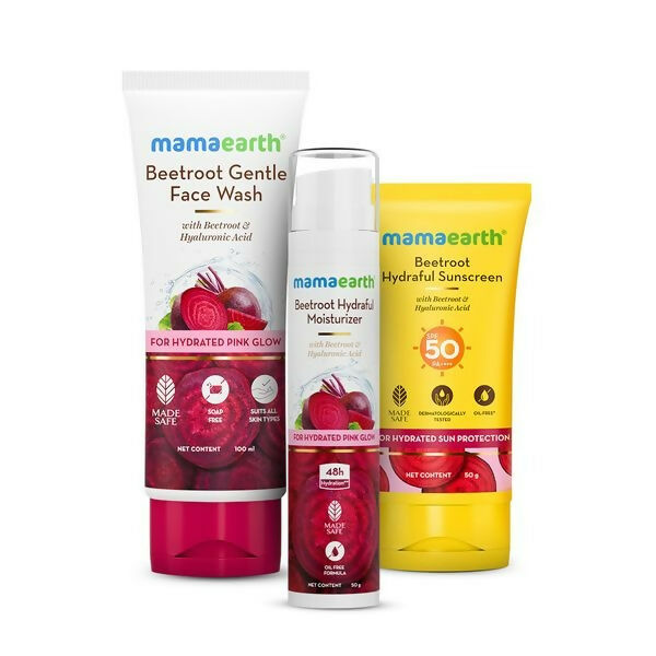 Mamaearth Beetroot Everyday Pink Glow Kit | Grocsy