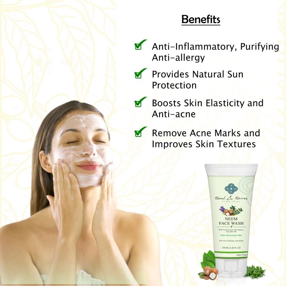 Teal and Terra Neem Face Wash | Grocsy