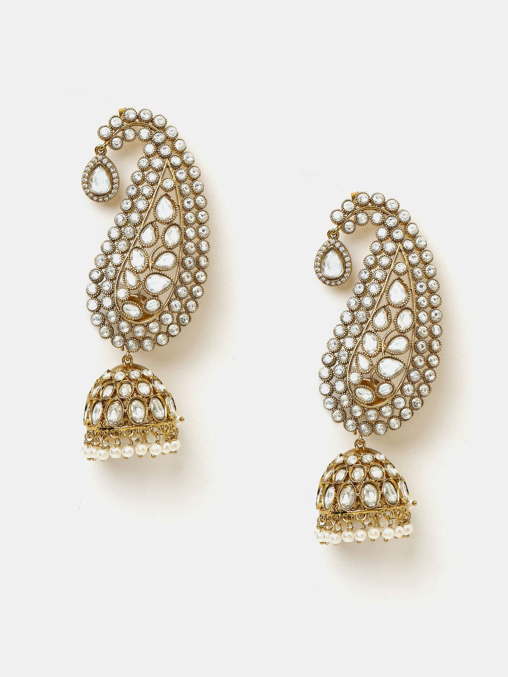 Ruby Raang Pearl Jhumka | Grocsy