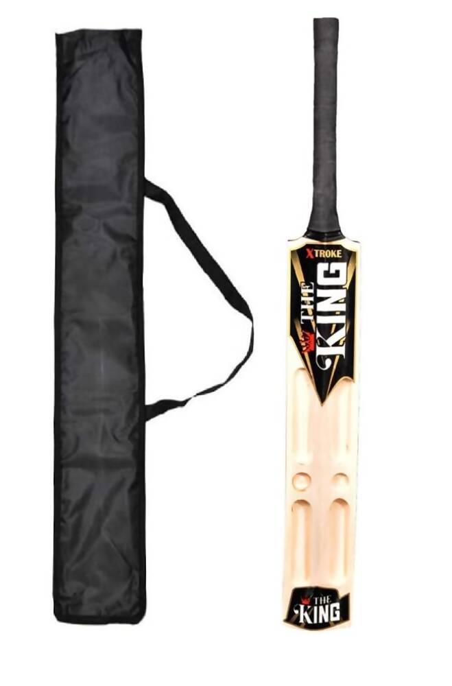 Xtroke The King Scoop Edition Willow Premium Cricket Bat with Bat Cover (Size 5) | Grocsy