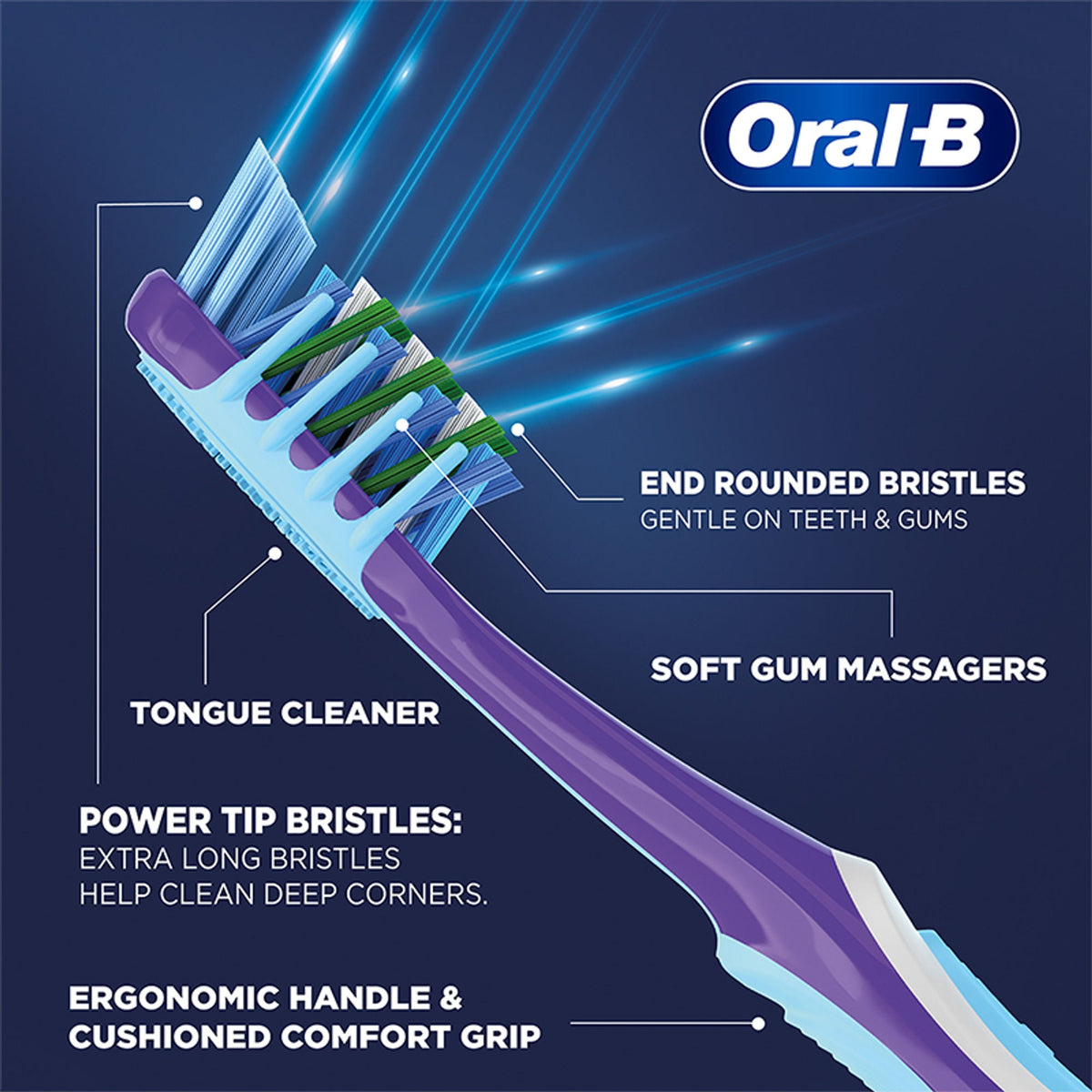 Oral-B Criss Cross Gum Care Toothbrush Buy 2 Get 2 Free (Medium) | Grocsy