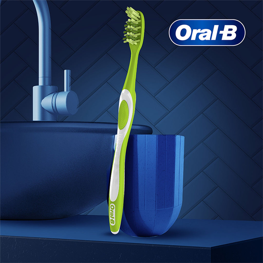 Oral-B Criss Cross Toothbrush with Neem Extract - Medium (Buy 2 Get 2 Free) | Grocsy