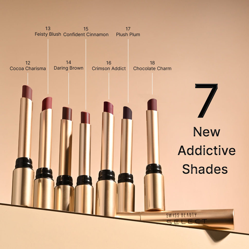 Swiss Beauty Select High On Shine Lipstick - 11 Powerful Pink | Grocsy