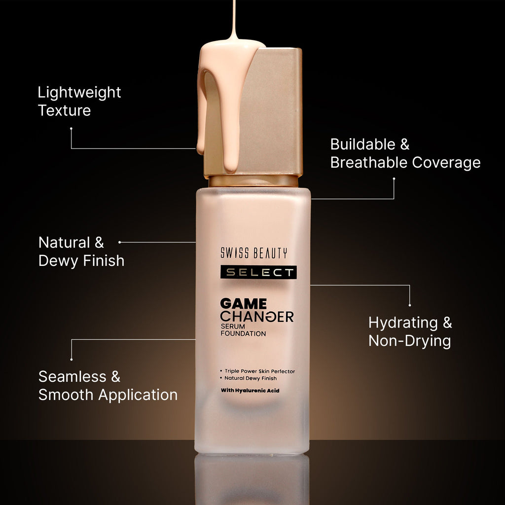 Swiss Beauty Select Game Changer Serum Foundation - Creamy Vanilla | Grocsy