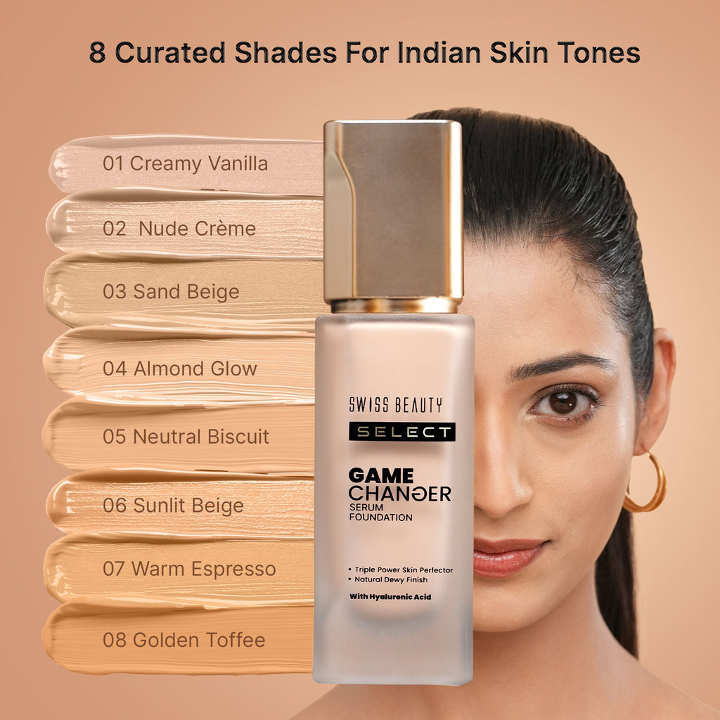 Swiss Beauty Select Game Changer Serum Foundation - Nude Creme | Grocsy