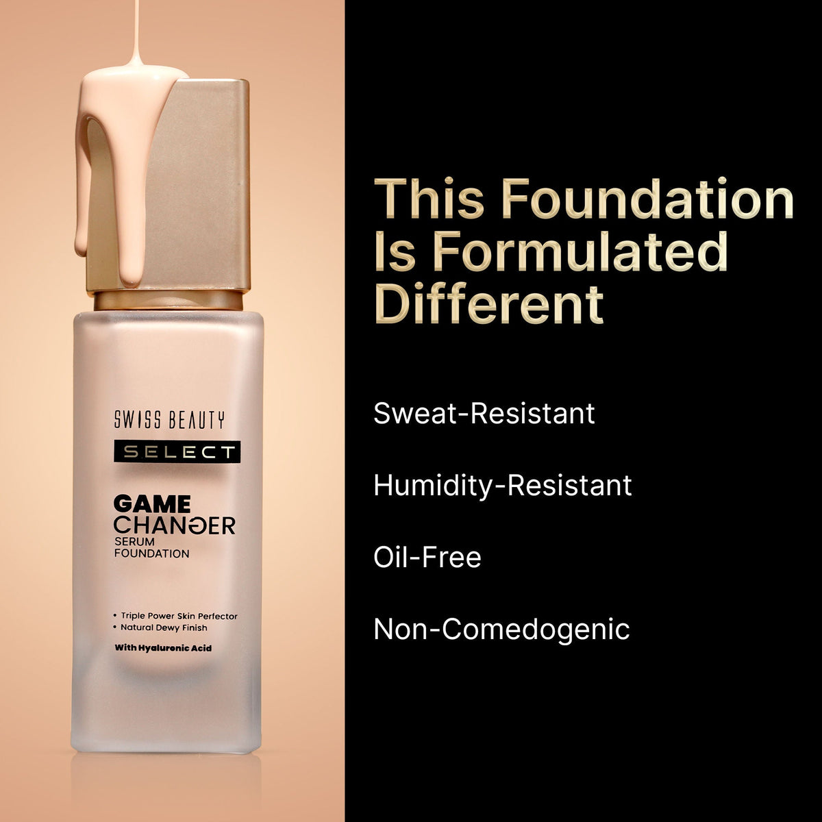 Swiss Beauty Select Game Changer Serum Foundation - Nude Creme | Grocsy
