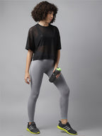 MKH Women Typography Printed Dri-FIT Sports T-Shirt | Grocsy