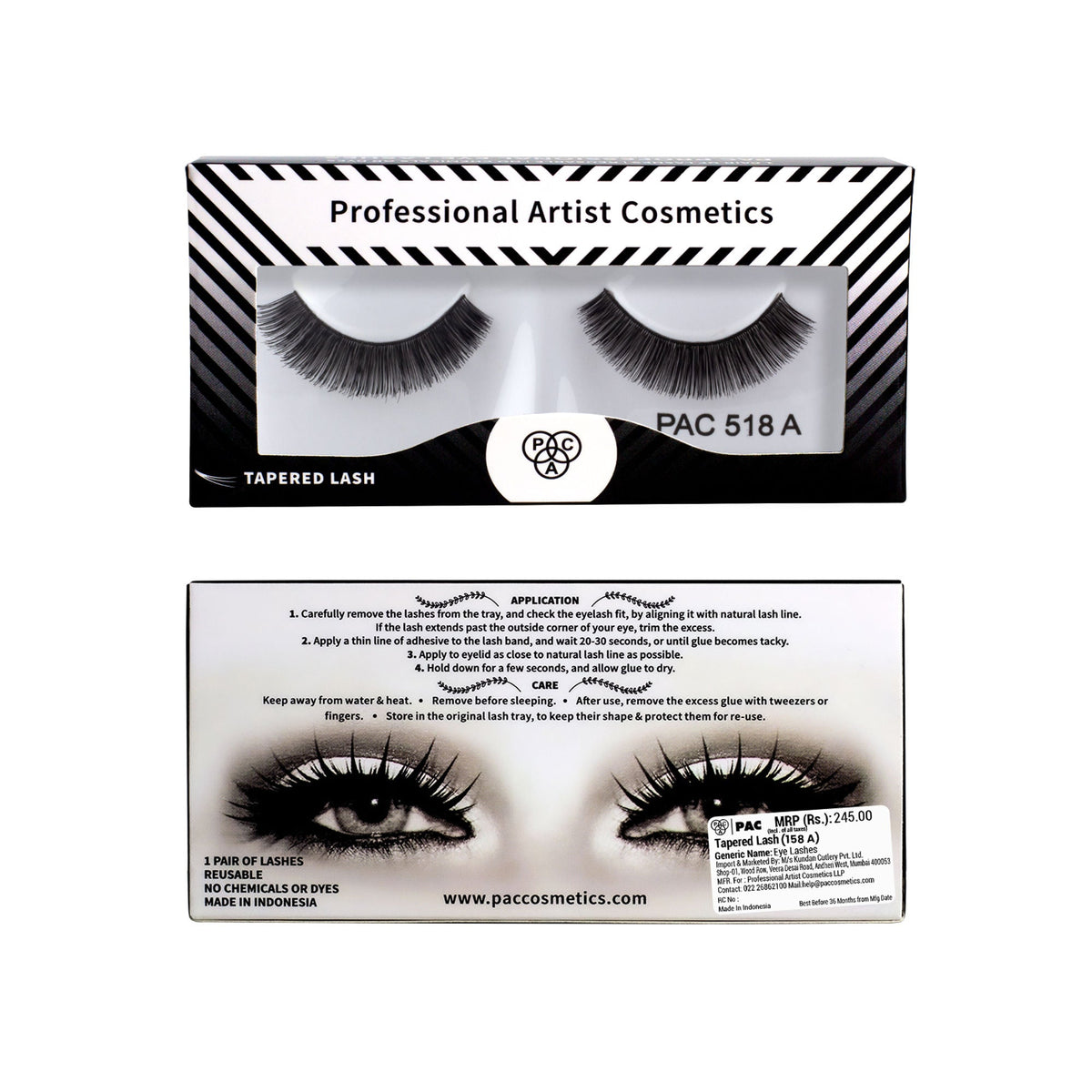 PAC Studio Tapered Lash - 518 A | Grocsy