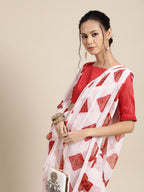 Saree Mall Bandhani Poly Chiffon Saree | Grocsy