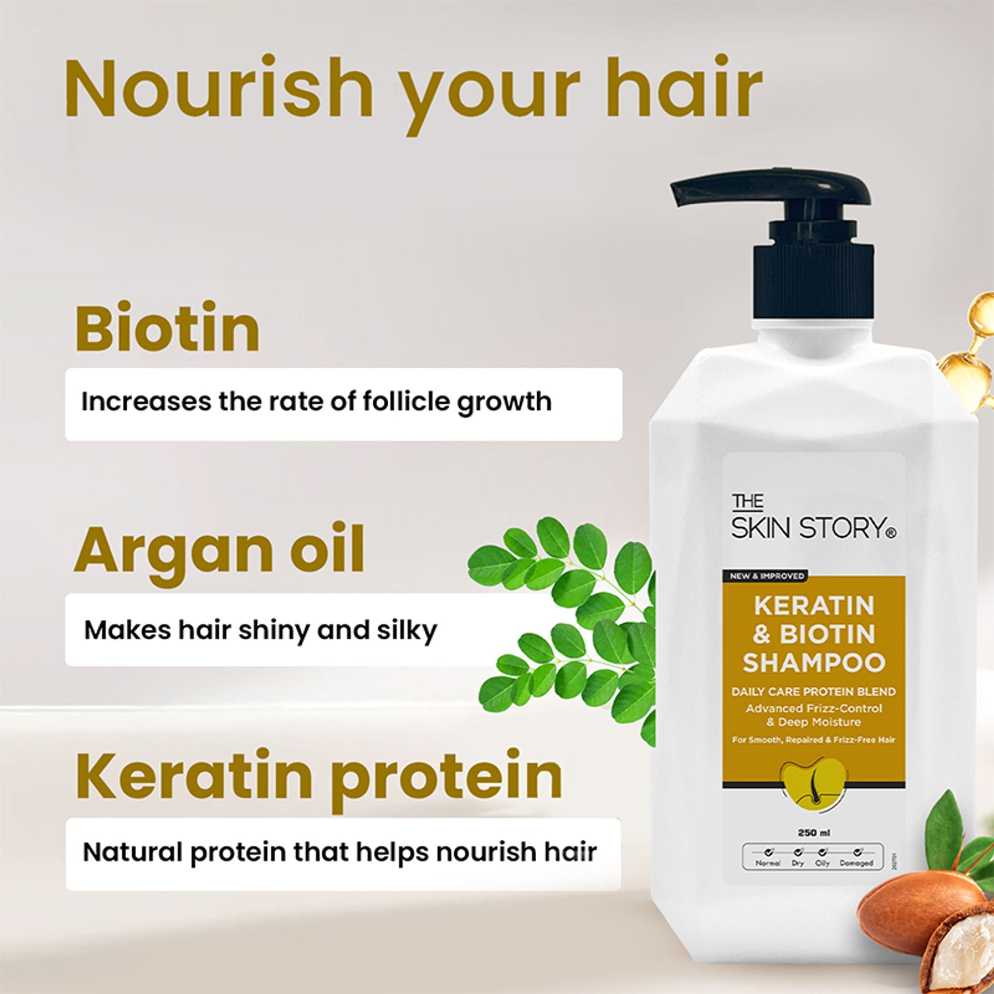 The Skin Story Advanced Frizz Control Keratin Shampoo | Grocsy